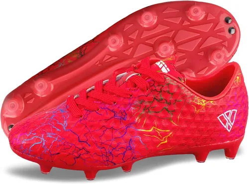 Vizari Zodiac Firm Ground Soccer Cleats Boys Girls Lightweight Youth Football Shoes Durable Molded TPU Outsole Superior Traction on Grass & Turf