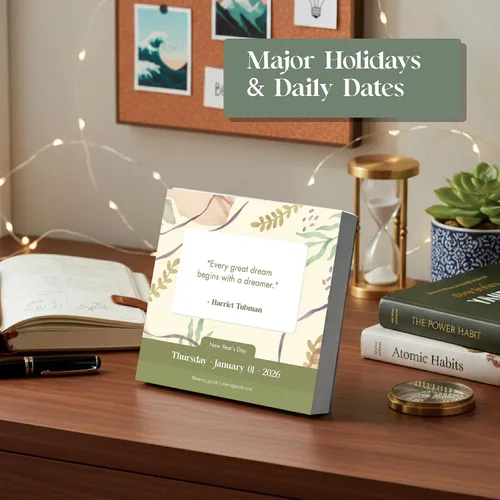 Miniatura 8 de Calendario motivacional 2026 Incluye 365 citas positivas y afirmaciones, disfruta de todo un año de citas inspiradoras, frases y afirmaciones