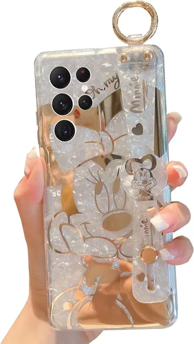 Miniatura 12 de Funda para Galaxy S20 con Banda de Muñeca y Soporte Ultra Delgada IMD Patrón de Animales Resistente a Golpes Funda con Soporte de Protección