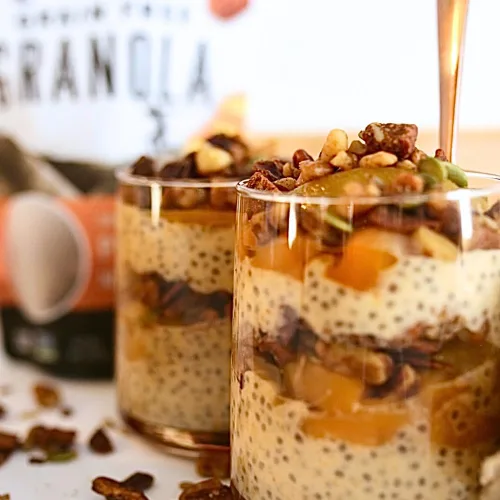 Miniatura 6 de Wildway Granola Keto Nuez de durazno Cereal certificado sin gluten, sin granos, vegano, bajo en carbohidratos Sin azúcar añadido Apto