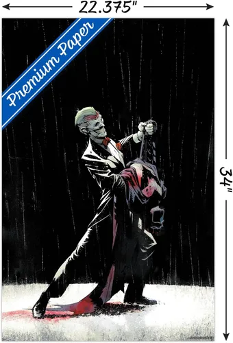 Miniatura 3 de DC Comics Joker - Póster de pared Dancing In The Dark de 34 pulgadas de largo x 22.4 pulgadas de ancho, versión premium sin marco