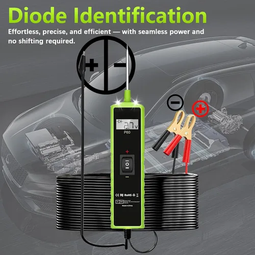 Miniatura 7 de Topdiag Probador de sonda de circuito de potencia automotriz P60, Kit de sonda de circuito de alimentación de 12-24V, Buscador de automóvil