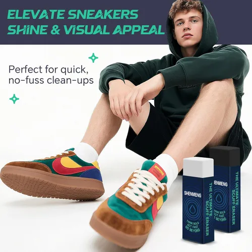 Miniatura 7 de Borrador de gamuza para zapatos, limpiador de zapatos sin agua, limpiador de zapatillas para zapatos de gamuza y nobuk