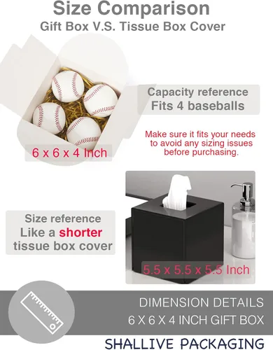 Miniatura 2 de Shallive 48 cajas rosadas de 6 x 6 x 4 pulgadas, cajas de regalo pequeñas con tapas y cintas, cajas de propuesta de dama de honor de acuarela