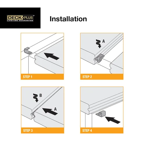Miniatura 5 de Deck Plus Eclipse - Sujetadores ocultos, tornillos de cubierta, tornillos para madera, acero inoxidable, negro, paquete de 360