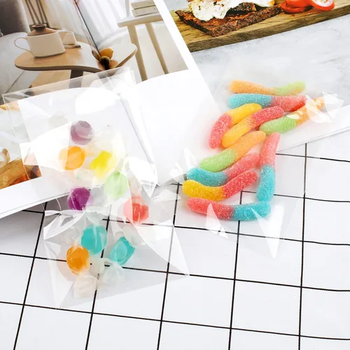 Miniatura 6 de 400 piezas de bolsas de celofán, bolsas para galletas de 3x5" 2.8 mils para empaque, pequeñas bolsas de celofán autoadhesivas, bolsas de celofán
