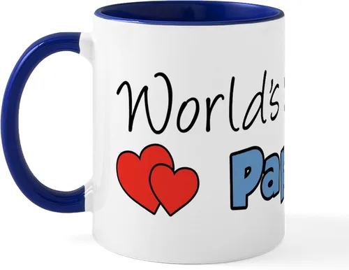 Miniatura 20 de CafePress Papou (Worlds Best) Taza de café de cerámica (11 oz (11.0 fl oz)