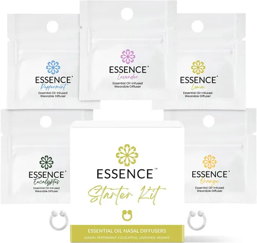 Miniatura 14 de HONÉ - Anillo difusor nasal de esencia relajante – Anillos nasales de silicona con aceite esencial de aromaterapia para el estrés y el apoyo