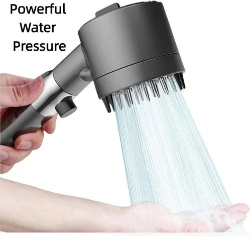 Miniatura 4 de Cabezal de ducha filtrado con mano y alta presión - Cabezal de ducha con manguera de acero inoxidable de 59 pulgadas para agua dura 3 modos