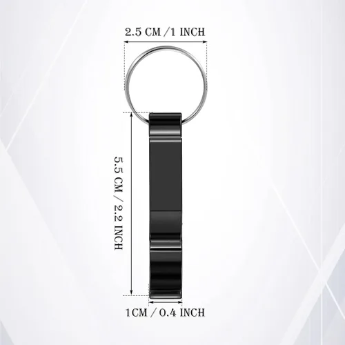 Miniatura 3 de Cunhill 100 llaveros de aluminio para abrebotellas, bolsillo para cerveza, barra pequeña, garra, llavero, anillo, abrebotellas de alta resistencia