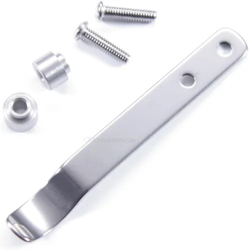 Miniatura 5 de EZSMITH (Modelo 1 Pinza de bolsillo universal - (Acabado táctico negro) - Pinza de bolsillo de repuesto para cuchillos plegables, teléfonos