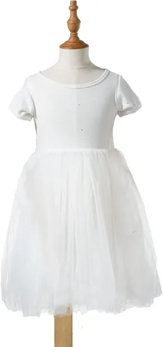 Miniatura 6 de Mud Kingdom Vestido tutú brillante para niñas, diseño de princesa, liso y lindo