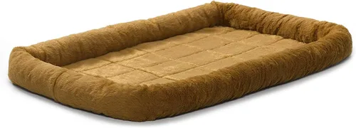 Miniatura 7 de Cama para mascotas MidWest Bolster, ideal para cajas de metal para perros, se puede lavar a máquina y secar, Gris carbón