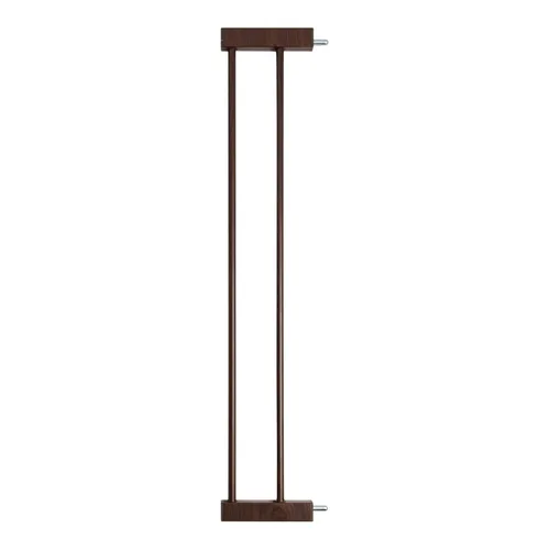 Miniatura 8 de BABELIO Extensión de puerta de metal para bebés con patrón de madera, puerta extra ancha para mascotas de 2.75 pulgadas para escaleras y puertas