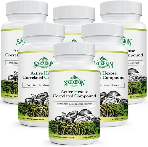 Miniatura 11 de Compuesto activo de hexosa correlacionada 1500 mg suplemento, suplemento natural de extracto de 8 hongos, sistema inmunológico, función hepática