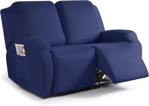 Miniatura 23 de TAOCOCO Funda para sofá reclinable, 3 piezas de fundas de tela de poliéster elástica para sofá reclinable de 3 asientos, protector de muebles suave