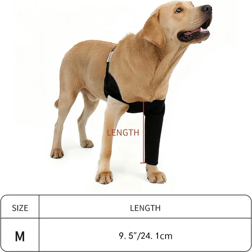 Miniatura 5 de Manga de recuperación para perro, solo pierna delantera, alternativa al collar de cono, 0.098 pulgadas de grosor, impermeable, resistente a