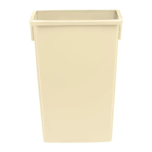 Miniatura 14 de Cubo de basura rectangular de plástico negro de 16 galones, perfecto para cocina, oficina