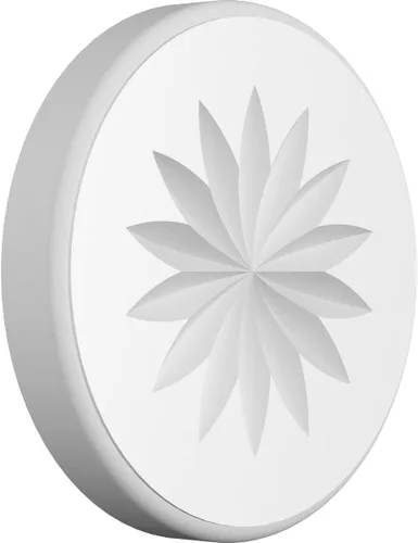 Miniatura 12 de Ekena Millwork ROSP050X050X100GRY11 Roseta estándar con borde redondeado, 5 pulgadas de ancho x 5 pulgadas de alto x 1 pulgadas de alto, PVC