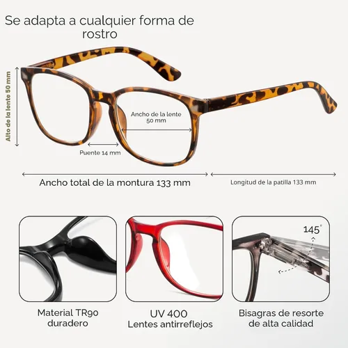 Miniatura 5 de Ccvoo Anteojos de lectura para mujer y hombre, con protección contra la luz azul, anteojos para computadora, anteojos de emergencia