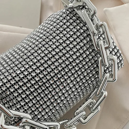 Miniatura 6 de Bolso de hombro para mujer, bolso cruzado de noche para mujer, fiesta, boda, compras, viajes, cartera Negro