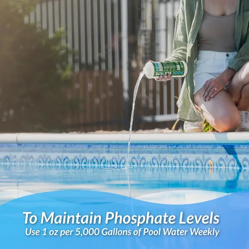 Miniatura 3 de Removedor de fosfato: mantiene el agua cristalina, mejora la calidad del agua de la piscina para piscinas elevadas e interiores, seguro para tu
