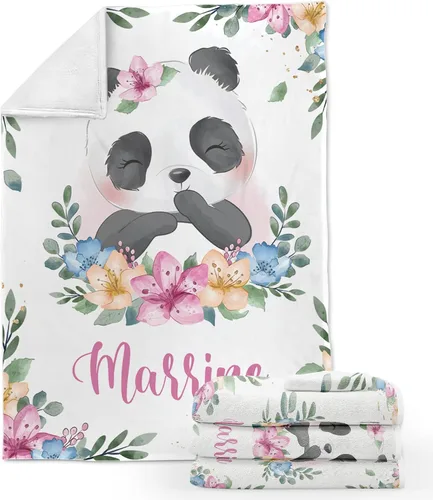 Miniatura 18 de ZouZou Mantas de bebé personalizadas con nombre, mantas de bebé personalizadas para niñas, manta de bebé de oso, el mejor regalo para bebé, recién