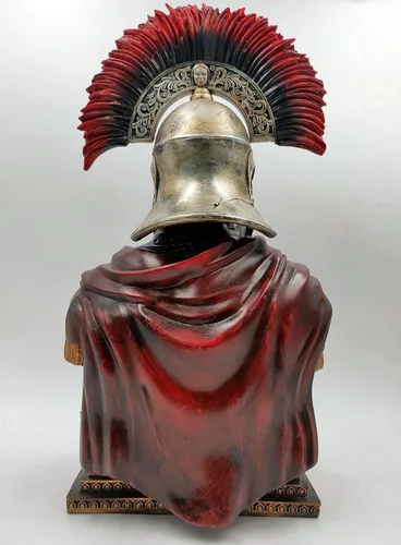 Miniatura 3 de LOOYAR - Estatua de resina de centurión romano muertos vivientes para decoración de escritorio de oficina en casa Undead Roman centurion design