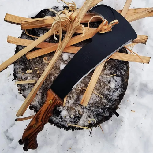 Miniatura 6 de Woodmans Pal - Machete de hacha multiusos con vaina, machete de supervivencia ideal para acampar, pesca, caza, bushcraft, hacha para desbrozar