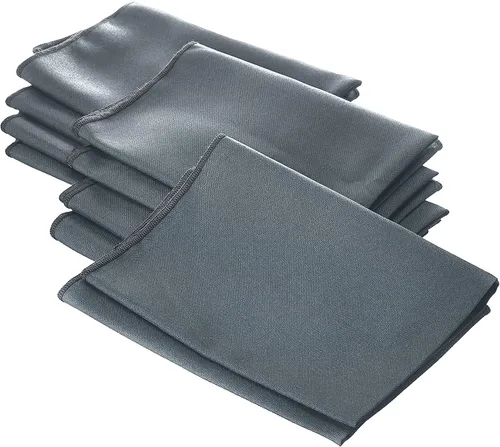 Miniatura 40 de LA Linen Paquete de 10 servilletas de popelina de poli, servilletas de tela suave, servilletas lavables y reutilizables, servilletas de mesa