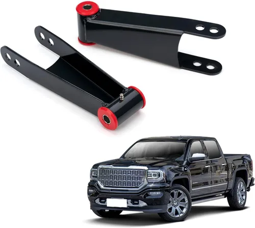 Kit de suspensión de grillete trasero de 3 pulgadas compatible con modelos 2001-2010 Chevrolet Silverado 1500 2500 3500 HD/GMC Sierra 1500 2500 3500