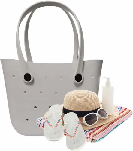 Miniatura 5 de BBAUER Bolsa de playa grande, impermeable, lavable, de verano, bolsa de playa para mujer, elegante alternativa de malla de lona