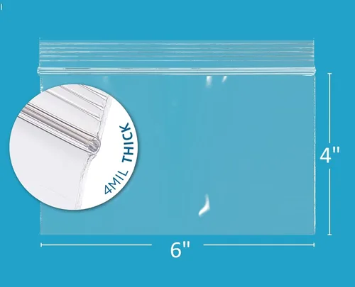 Miniatura 14 de GPI - Caja de 1000 bolsas de plástico transparente con cremallera de 3 x 3 pulgadas - Bolsas de polietileno resistentes a granel de 4 mil de grosor