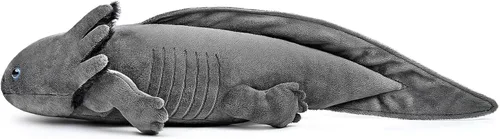 Miniatura 10 de Axolotl - Juguete de peluche de simulación de ajolote azul de 20 pulgadas, lagarto espeluznante lindo juguete de peluche real, colección de regalo