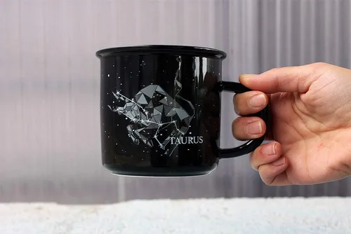 Miniatura 2 de Creature Cups - Taza de cerámica Tauro - Taza de café de astrología de 13.5 onzas con rasgos del horóscopo