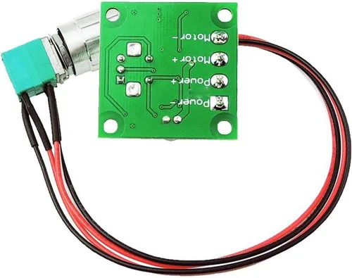 Miniatura 3 de Regulador de velocidad del motor de 1.8V-15V 2A DC PWM Regulador de velocidad variable Interruptor de gobernador 1803BKW con perilla de control