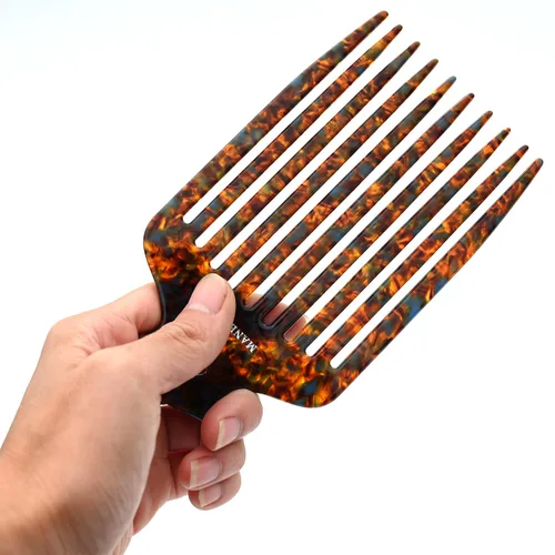 Miniatura 2 de 15N - Peine de pelo afro profesional para una definición definitiva de rizos, ideal para hombres, mujeres y niños, peine de dientes largos