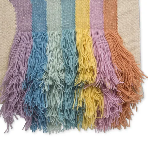 Miniatura 3 de Delta Children Colgante de pared de arco iris tejido a mano, multicolor