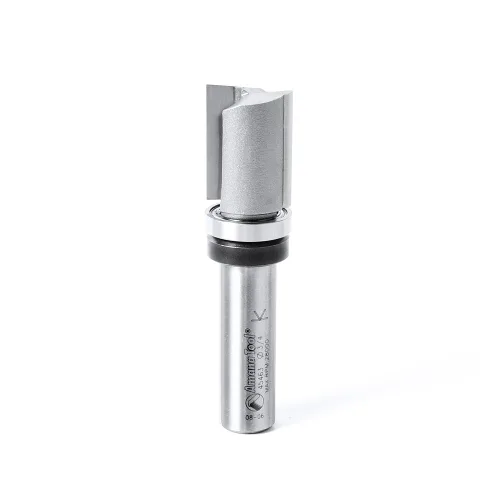 Miniatura 10 de Amana Tool 45460-3US Broca de enrutador con punta de carburo, plantilla de inmersión de recorte uniforme, ángulo de corte superior, 1/2 pulg.