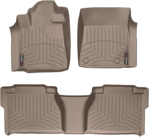 Miniatura 8 de WeatherTech Revestimientos de suelo personalizados para Toyota Tundra - 1ª y 2ª fila (442771-440932), negro