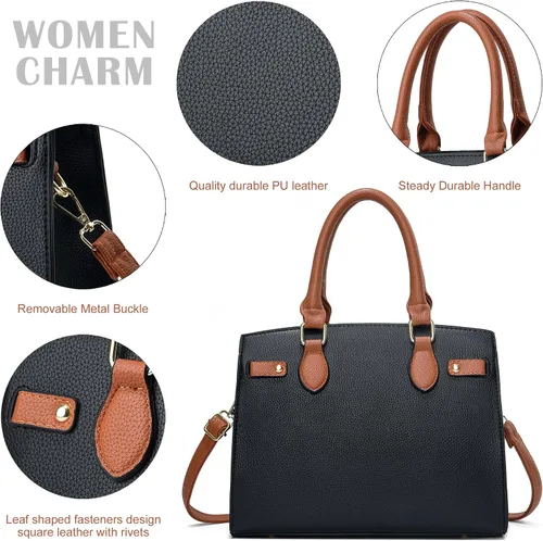 Miniatura 7 de Carteras y bolsos para mujer, bolso de mano de moda con asa superior