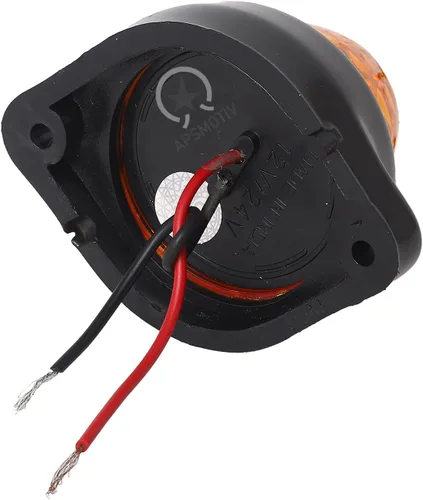 Miniatura 3 de Paquete de 10 luces LED para semirremolques para semirremolques, 12 V, impermeable, luces de pollo ámbar para semircamiones, carga carga, luces