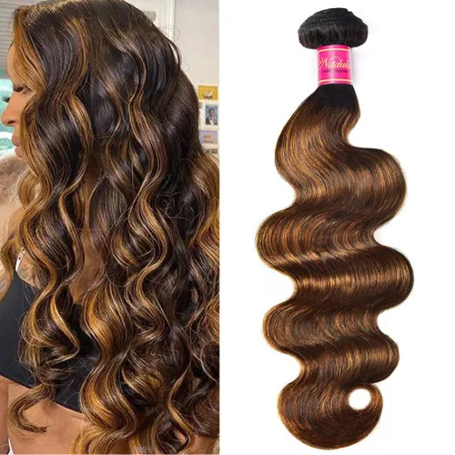 Miniatura 18 de Nadula Hair 7a, extensiones de cabello virgen brasileño con ondas, 3 mechones naturales de cabello brasileño con ondas sin procesar