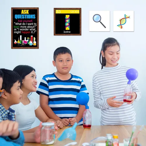 Miniatura 5 de Zonon 27 Pieces Science Bulletin Board Set Laminated Scientist Posters Classroom Decoration Banner Wall Decoration for Teachers Science Lab Cutouts