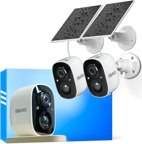 Vicohome 2CG6 Best 2K - Cámara de seguridad solar inalámbrica para exteriores, no necesita NVR, funciona con pilas, fácil de instalar, detección de