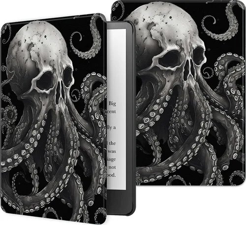 Miniatura 48 de Funda para Kindle básico de 6 pulgadas (11.ª generación), múltiples ángulos, piel sintética, delgada, con función de encendido y apagado automático