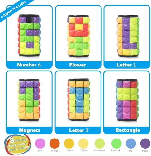Miniatura 2 de R.Y.TOYS Juguete para ansiedad, rompecabezas de cubo mágico, rompecabezas de cerebro para adultos, juego de mano inquieto de lógica giratoria