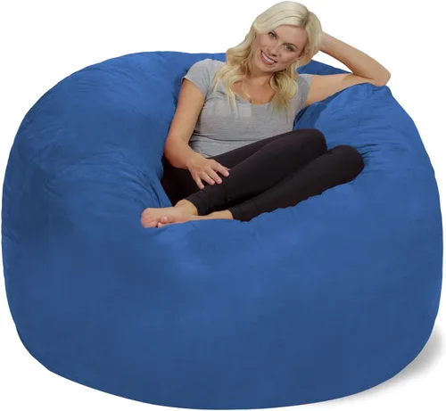 Miniatura 38 de Chill Sack Bean Bag Funda para silla, 3 pies, microgamuza - Oliva