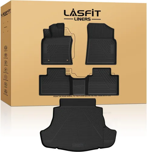 Miniatura 27 de LASFIT Alfombrillas de piso para Toyota Tacoma 2008-2011 Cabina de Acceso Transmisión Automática, Forro de Piso de Ajuste Personalizado para Todo