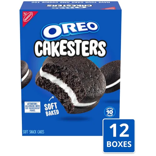 Miniatura 4 de OREO Cakesters Soft Snack Cakes, 12 paquetes de 5 unidades (60 paquetes de bocadillos en total)